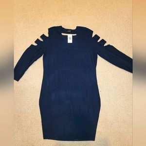 Unique navy blue torrid sweater dress
